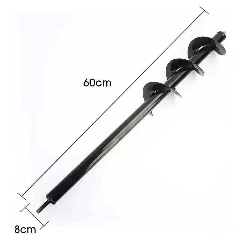 Metal Drill Bit Set Steel Gardening Tools Yard Spiral Rod Loose Soil Digging Pit Sowing Planting Flowers And Trees Plant Tool