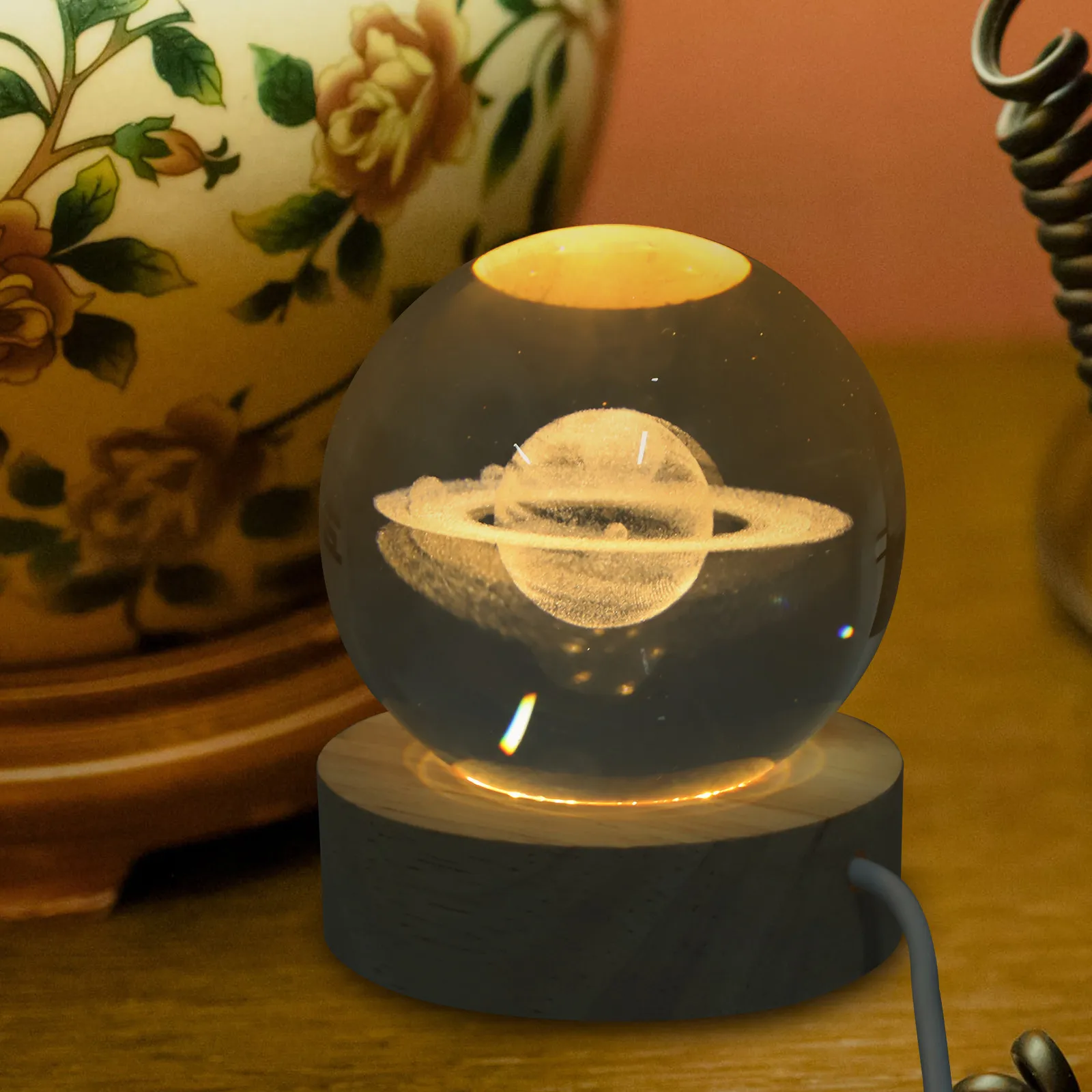 

Проектор-ночник «Хрустальный шар»: Декоративная лампа для создания атмосферы, романтический ночник для спальни