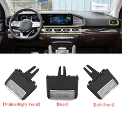 For Benz W167 Front Rear Dash Air Conditioner Ac Vent Grille Tab Clip Slider For Mercedes GLE300 GLE350 GLS400 GLS450 GLS550 AMG
