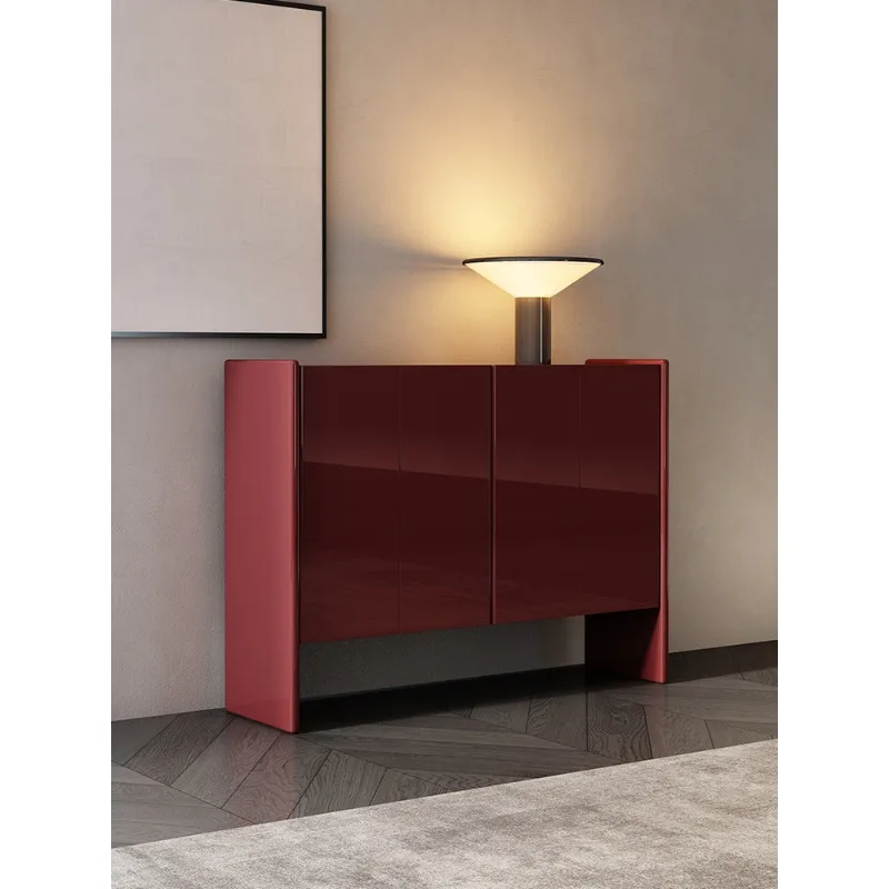 

High-end entrance cabinet modern simple villa living room wall storage cabinet