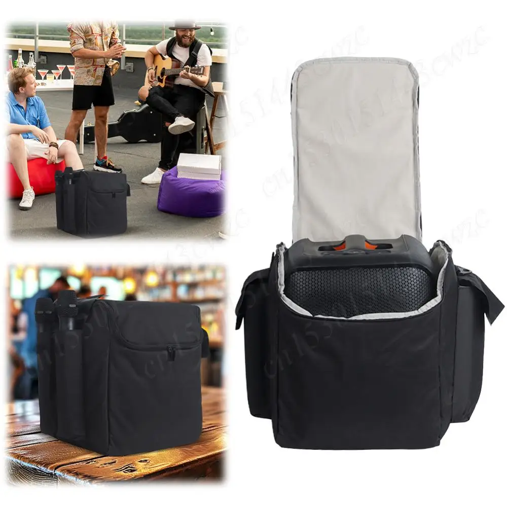 Speaker Carrying Case Outdoor Travel Protect Box Adjustable Shoulder Strap Speaker Bags for JBL Partybox Encore Essential