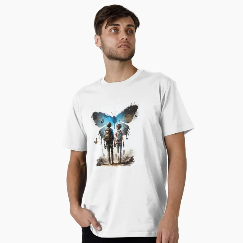 Life Is Strange Anime Gift t shirt for men 0322 Cartoon Videogame graphic tee Y2K Clothes 100% cotton printed Large size Top