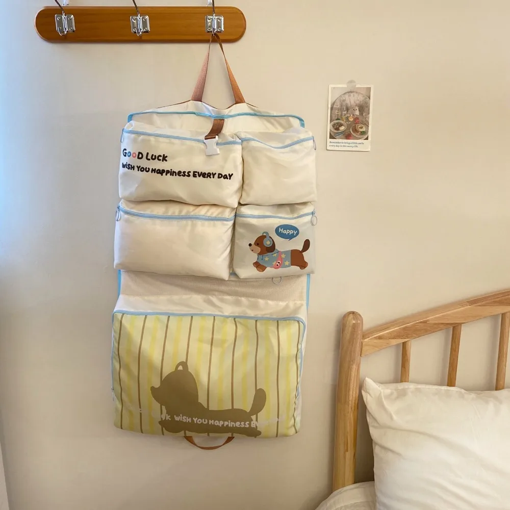 

Large Capacity Travel Storage Bag Lightweight Divided Storage Luggage Organizing Bag Hanging Washable Handheld Sorage Bag