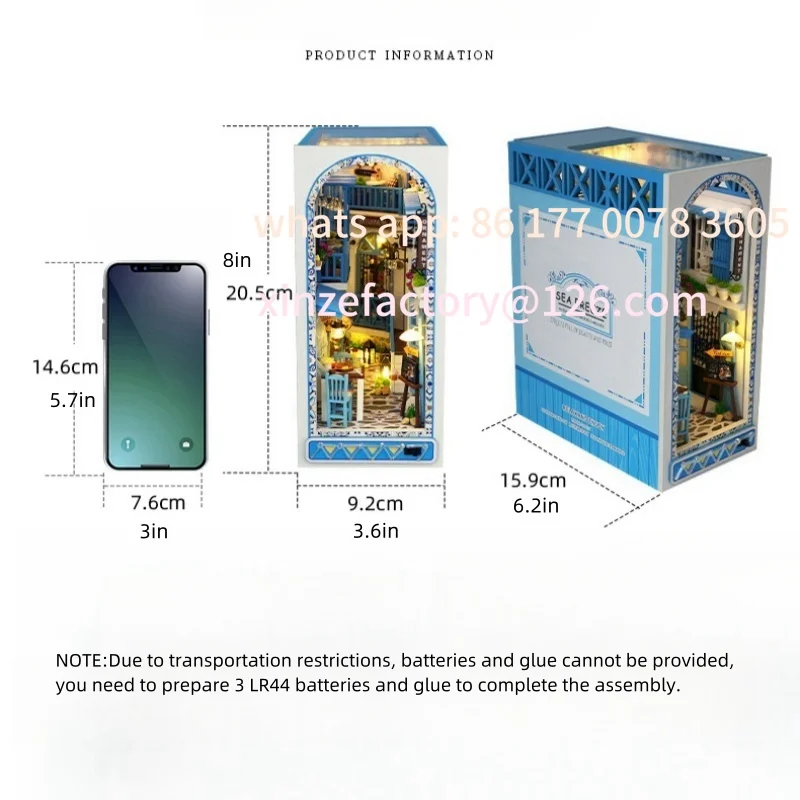 

Customizable Bookshelf Decor,Home Decor Micro Model,The perfect gift for teenagers and 1pc,DIY Book Nook Kit,Assembly Model Kit