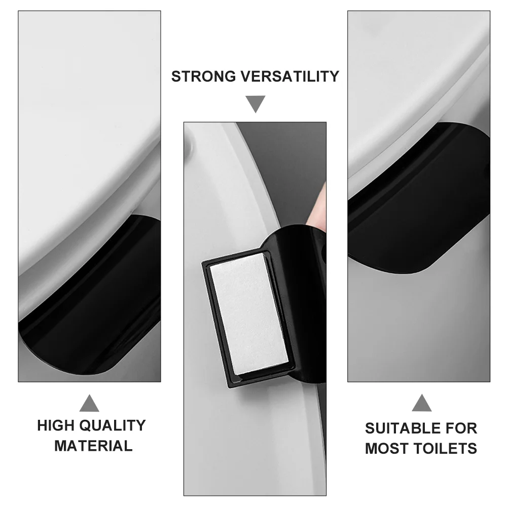 6 Pcs Toilet Lid Lifter Bathroom Supplies Anti-touching Seat Handles Caps Cover Closestool