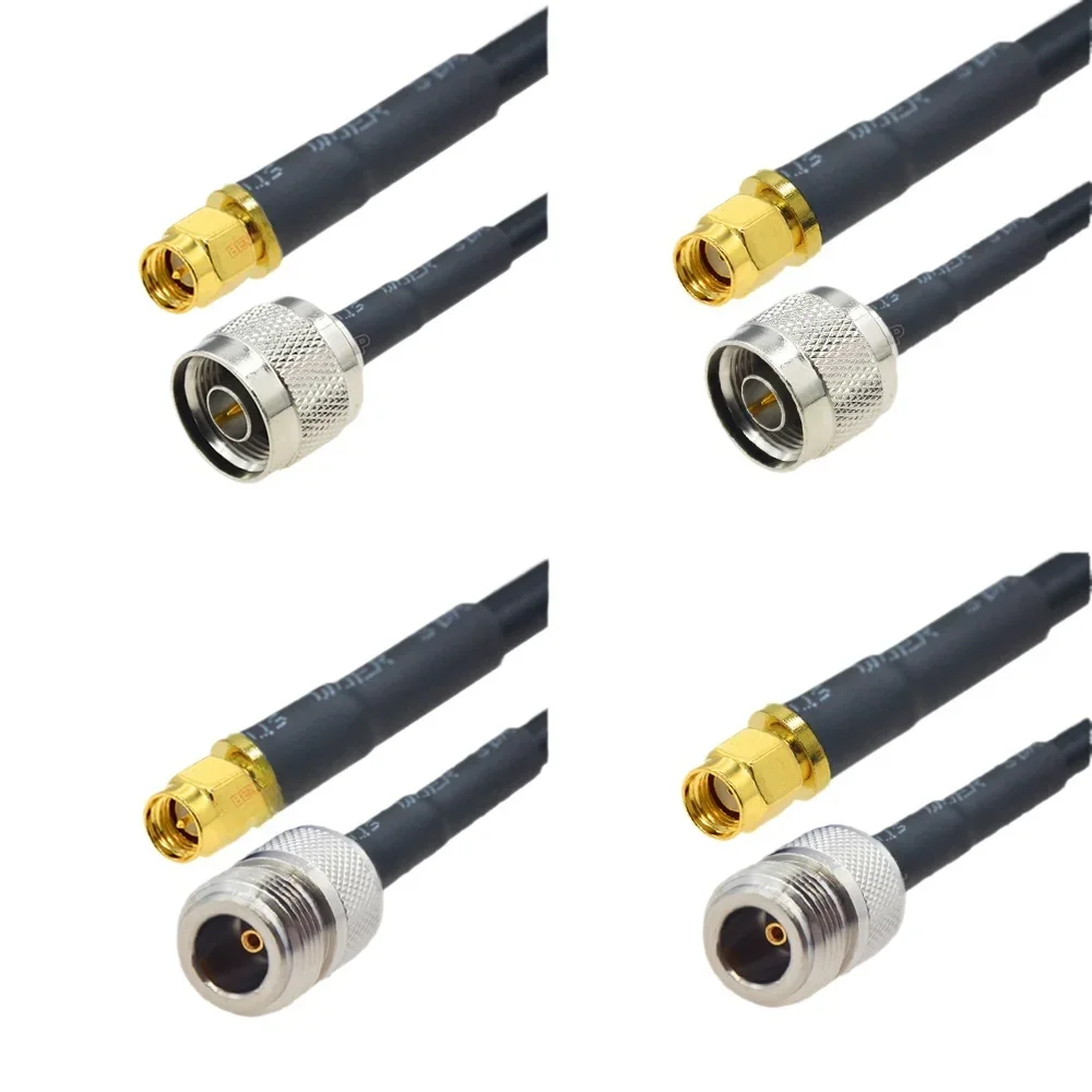 

1PC SMA Male Female RP Plug Jack to N type connector Pigtail Cable Adapter RG58 30cm/50cm/100cm for WIFI Wireless