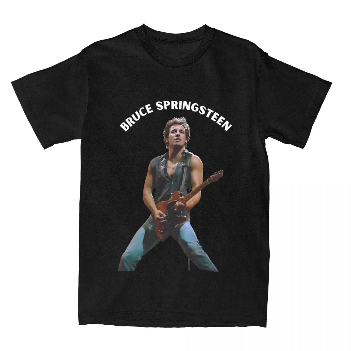 Men Women's Bruce Springsteens Rock The Boss Music Graphic Shirts Accessories Funny 100% Cotton T Shirts Tee Clothing Gift Idea