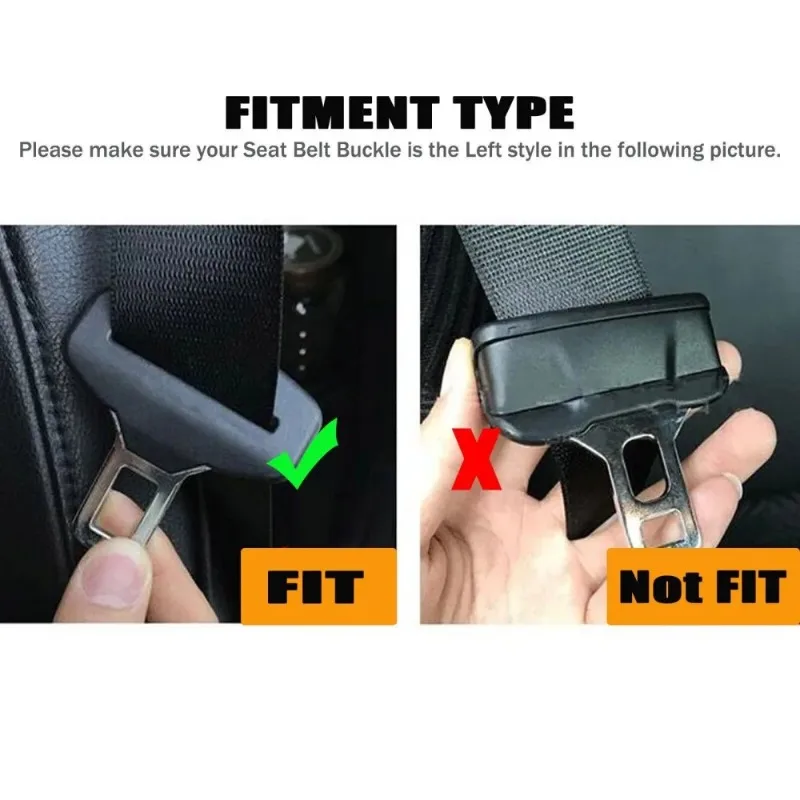 2pcs Car Seat Belt Clip Silicone Protective Cover Holder, Scratch Resistant and Dust-proof Interior Protection Cover - view 3