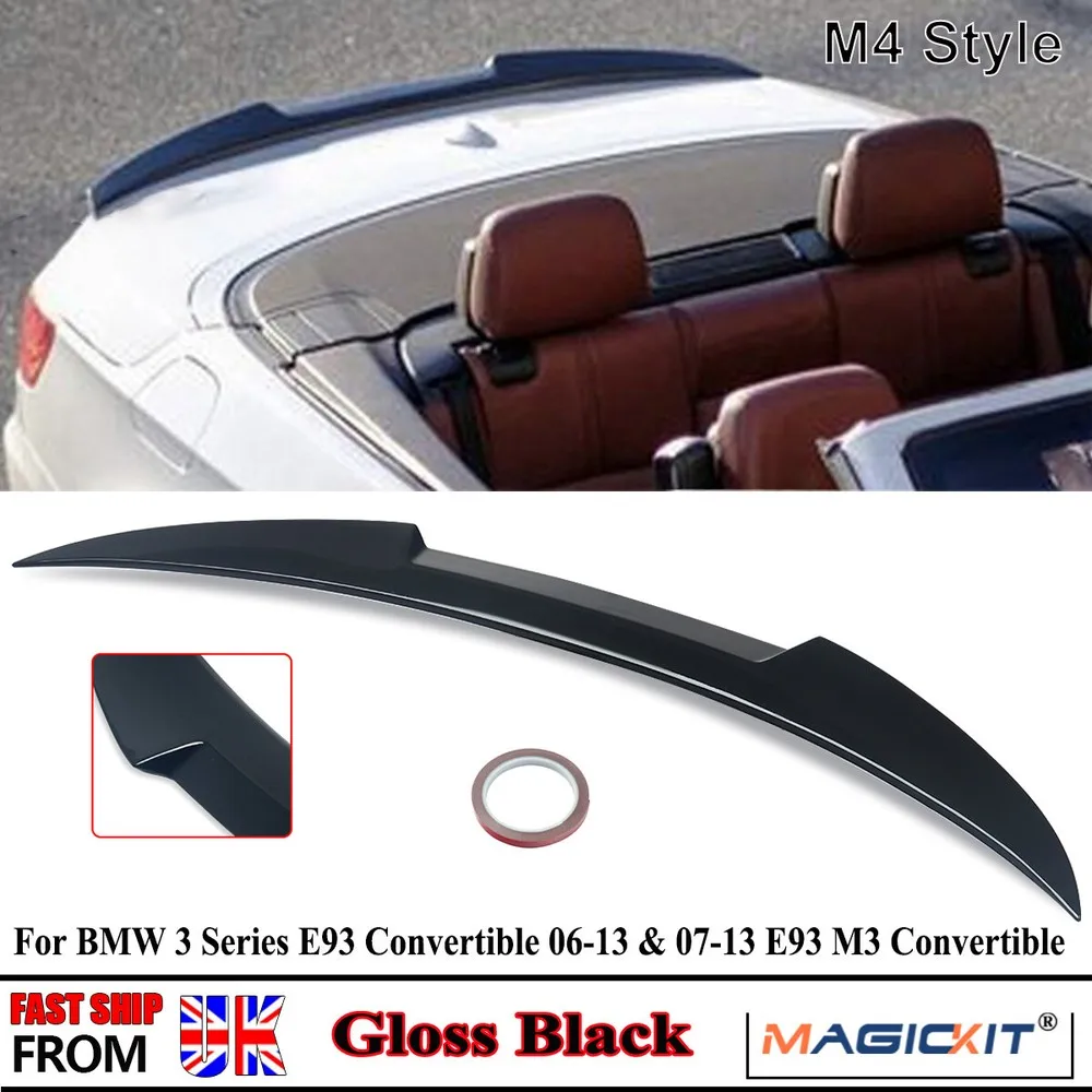 

Rear Spoilers For BMW E93 3 Series 320i 335i 320d 330d Convertible 2006-2013 Rear Trunk Lip Boot Spoiler Glossy Black M4 Style
