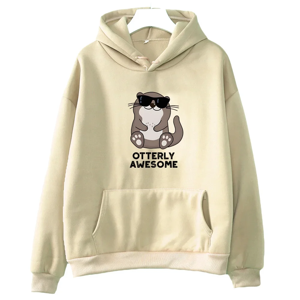 

Animal Otterly Awesome Print Hoodies Women/men Cute Graphic Sweatshirts Autumn Fashion Pullovers Casual Sudaderas Fleece Clothes