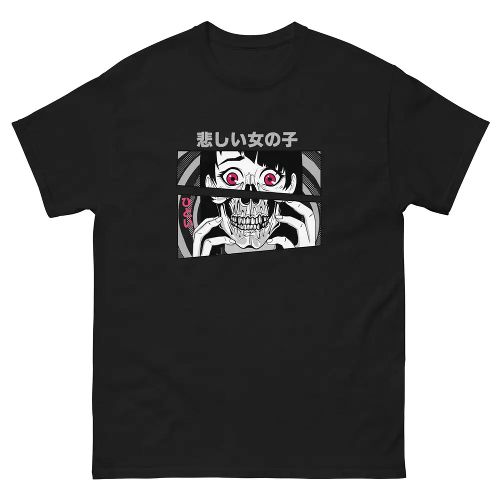 Aesthetic Manga skull Eyes Anime girl Waifu T-Shirt