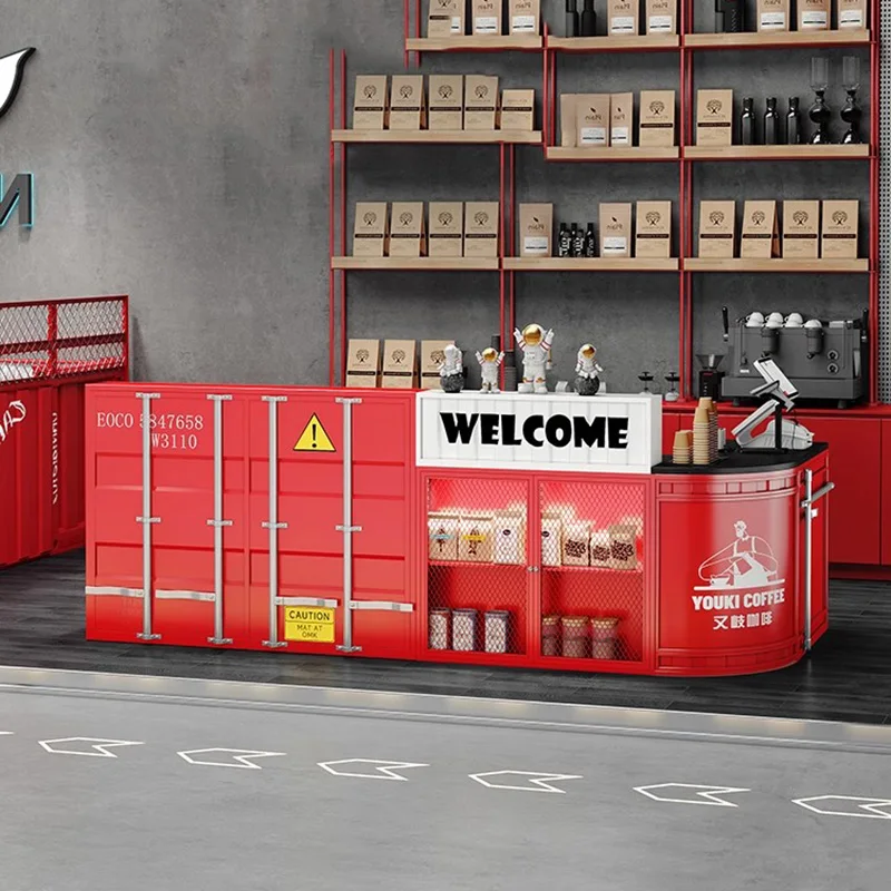 High Quality Industrial Reception Desks Design Reception Modern Checkout Reception Desks Coffee Welcome Bureau Office Furniture