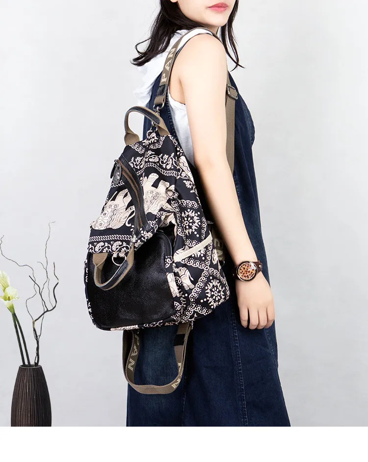 

2026 New Fashion Women Backpack Female Shoulder Bag Large Capacity Travel Backpack School Backpacks with Cowhide Leather