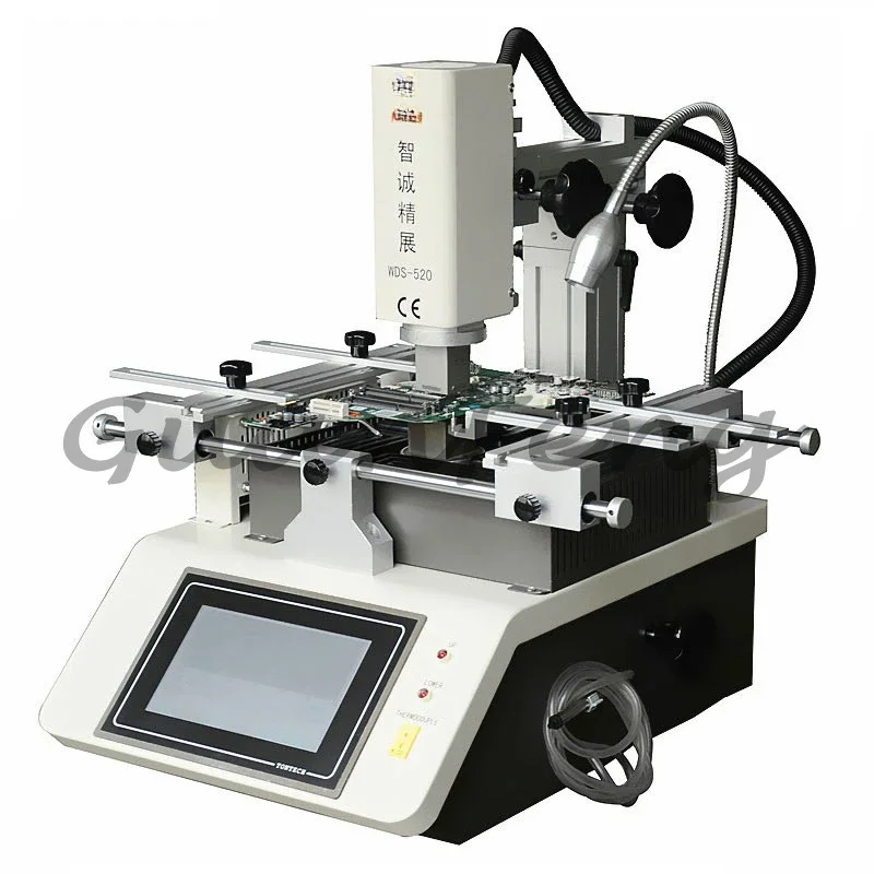 WDS-520 BGA Rework Station SMT Infrared Soldering Repair Tools IC Chip Hot Air Welding Equipment 3 Temperature Area Touch Screen