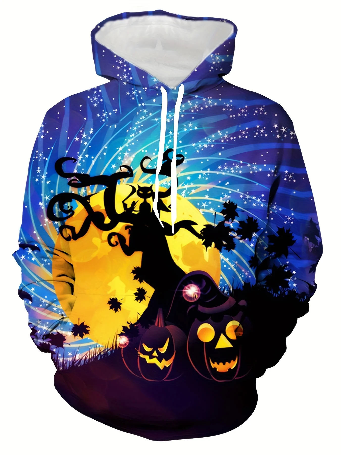 

Halloween Horror Pumpkin Head Print Men's Hoodie Sweatshirts For Men Long Sleeve Tops Pullovers Oversized Hooded Clothing