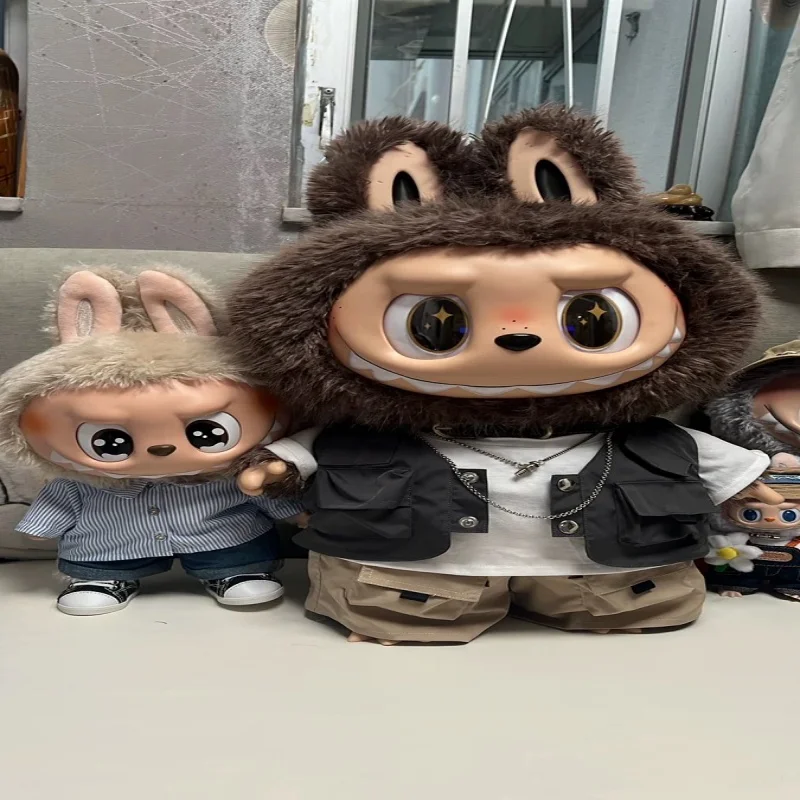 Pour la référence Labubu [Pon et Zi] ensemble de vêtements de travail Zimomo poupée en vinyle 58 cm remplacement de vêtements de poupée grand leader