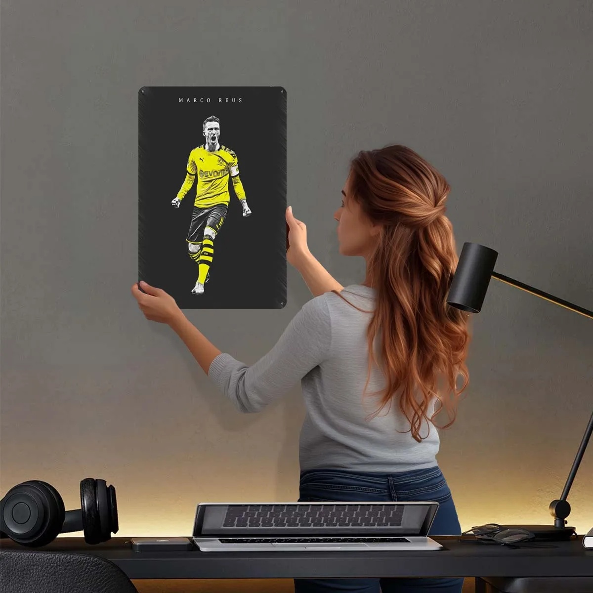 Marco Reus Dortmund Custom Metal Signs Sports Poster Bedroom Decoration Living Room Tinplate Sign for Wall Art Decoration Retro