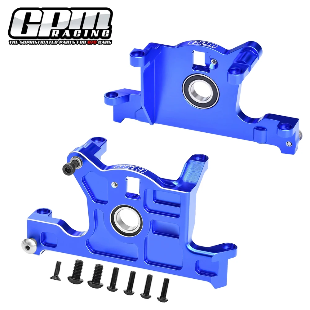 GPM for Traxxas 1/8 JAT0 1/10 Rustler SLASH F0RD FIESTA ST 4X4 VXL Metal Alloy Motor Mount Rear Main Gear Mount 7460 7460R 7460A