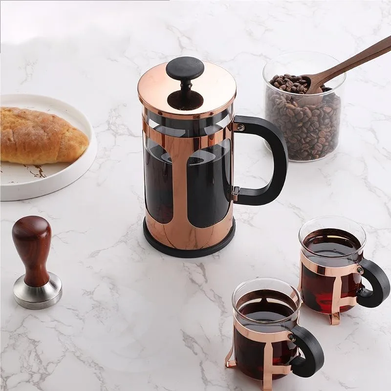 Popular New Product Direct Sales  french press borosilicate stainless glass silicone french press