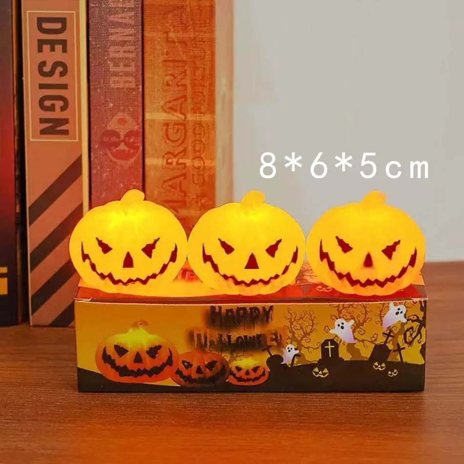 ハロウィン LED カボチャランタン LED ライトランプホーム小道具バーハロウィン装飾 LED ランタンシーンレイアウト家の装飾