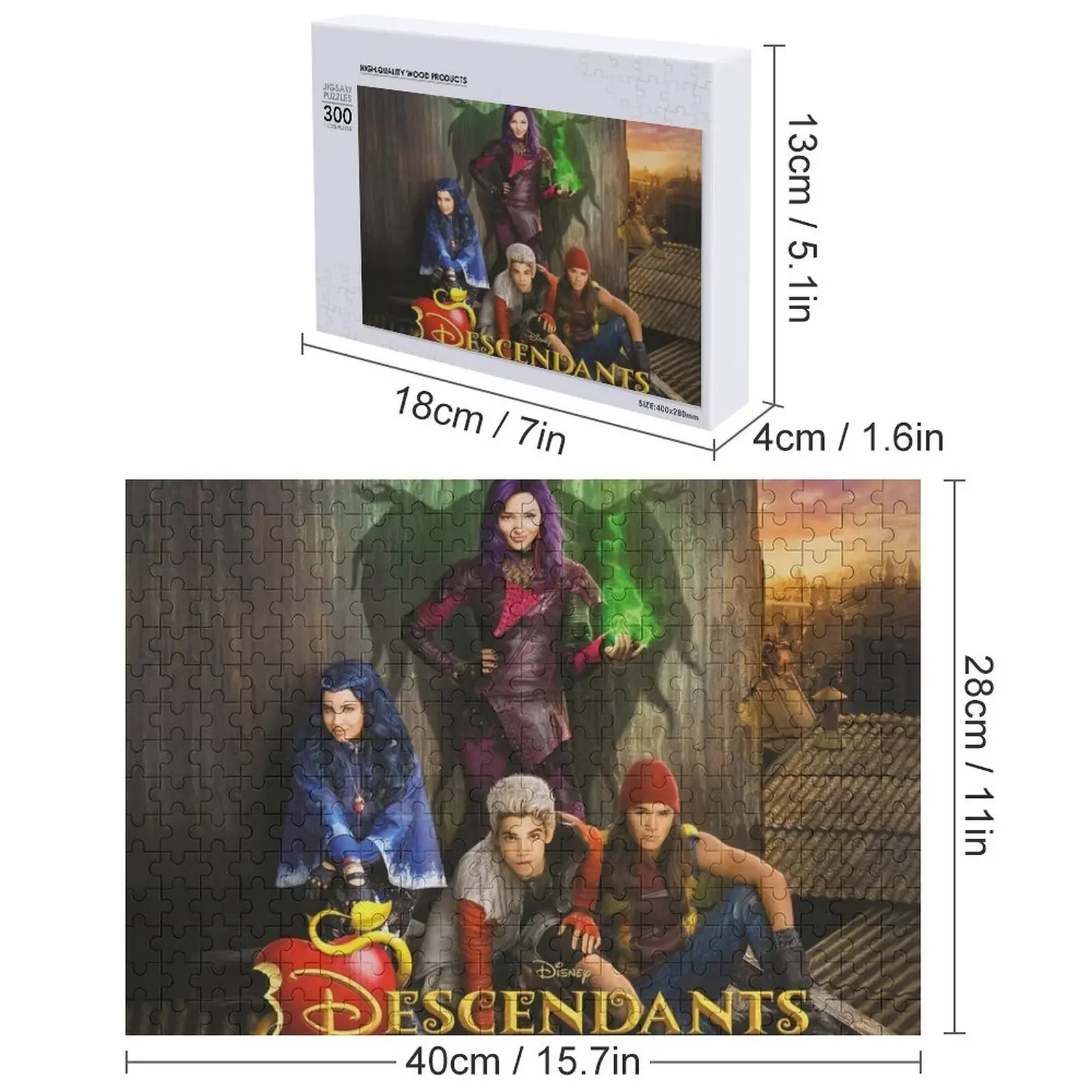 Descendants TV Show Jigsaw Puzzle Custom Personalized For Kids Woods For Adults Puzzle