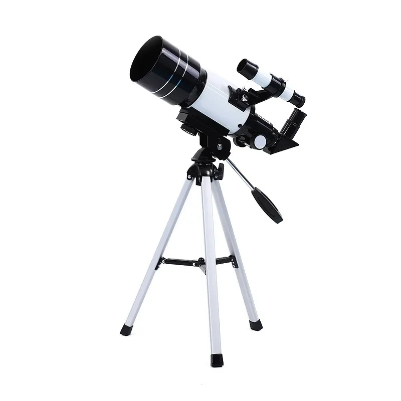 F30070M Astronomical refracting telescope with tripod viewfinder sight, professional high definition for children and beginners