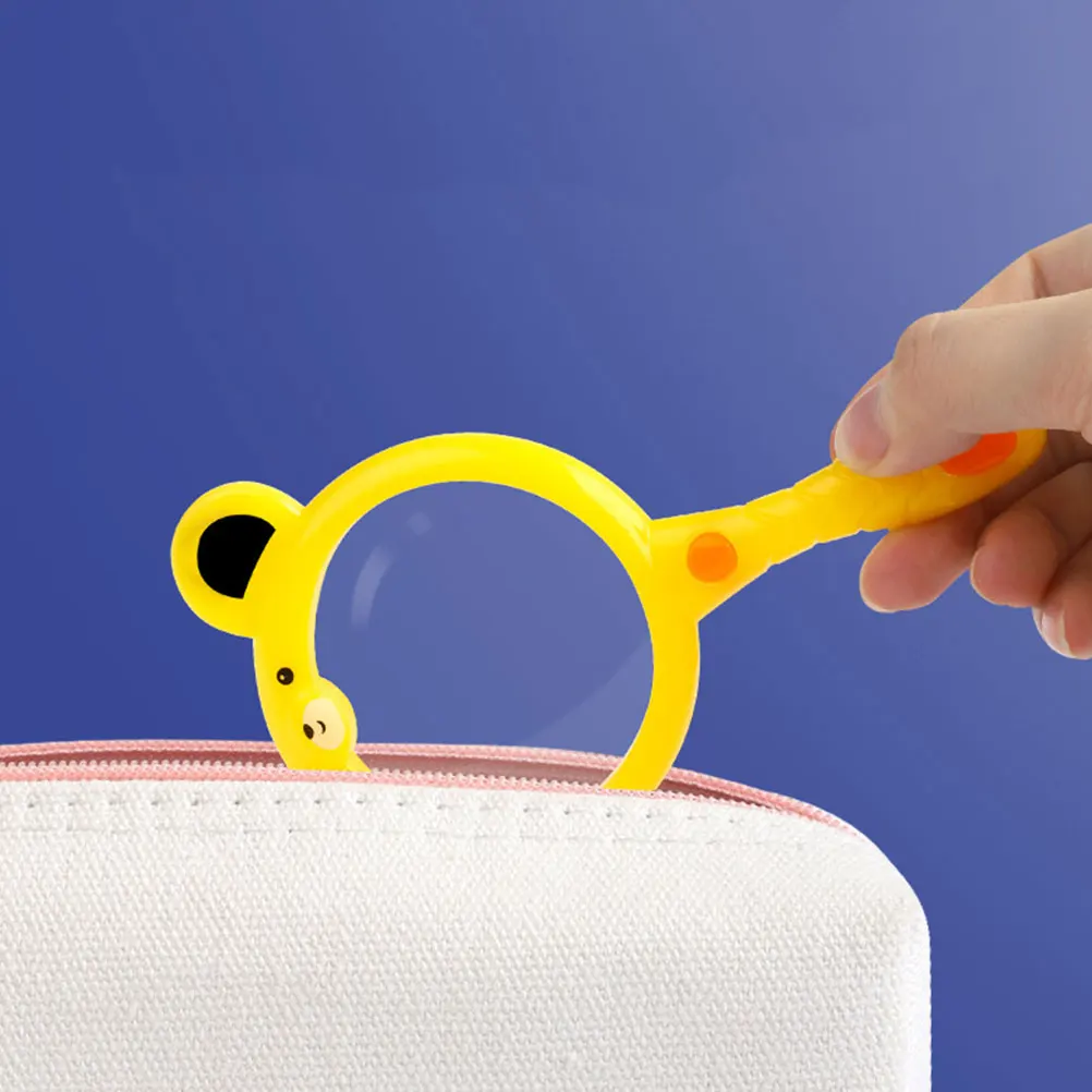 

6Pcs Mini Handheld Magnifying Glass 3x Cartoon Magnifier Kids Science Exploration Detailed Inspection Reading Tool