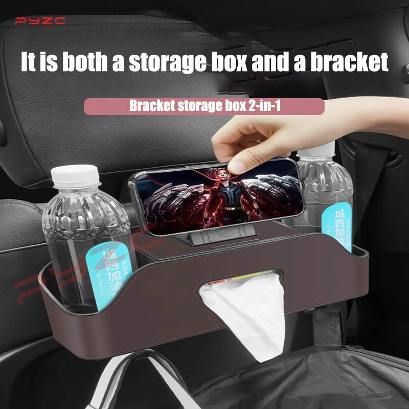 Car Backrest Storage Bag For Mitsubishi Pajero V97 V90 V80 1 2 3 4 5 Multifunctional Seat Back Hook Storage Box Decorative Items