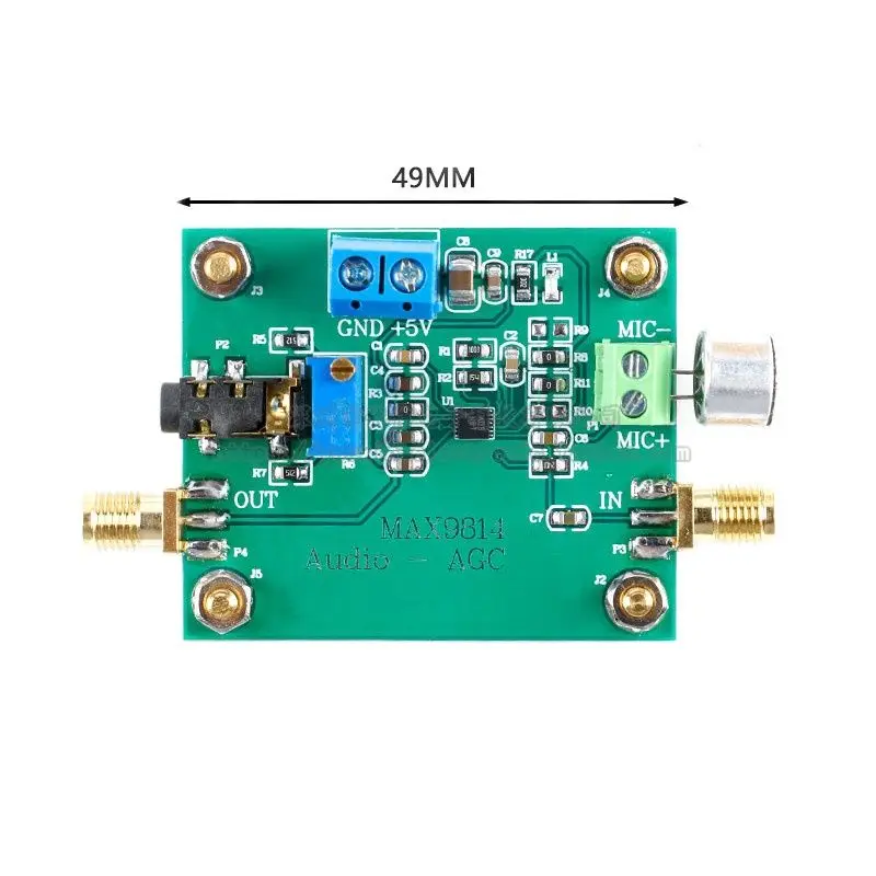 

MAX9814 audio AGC module microphone amplifier module microphone head sensor pickup MIC microphone