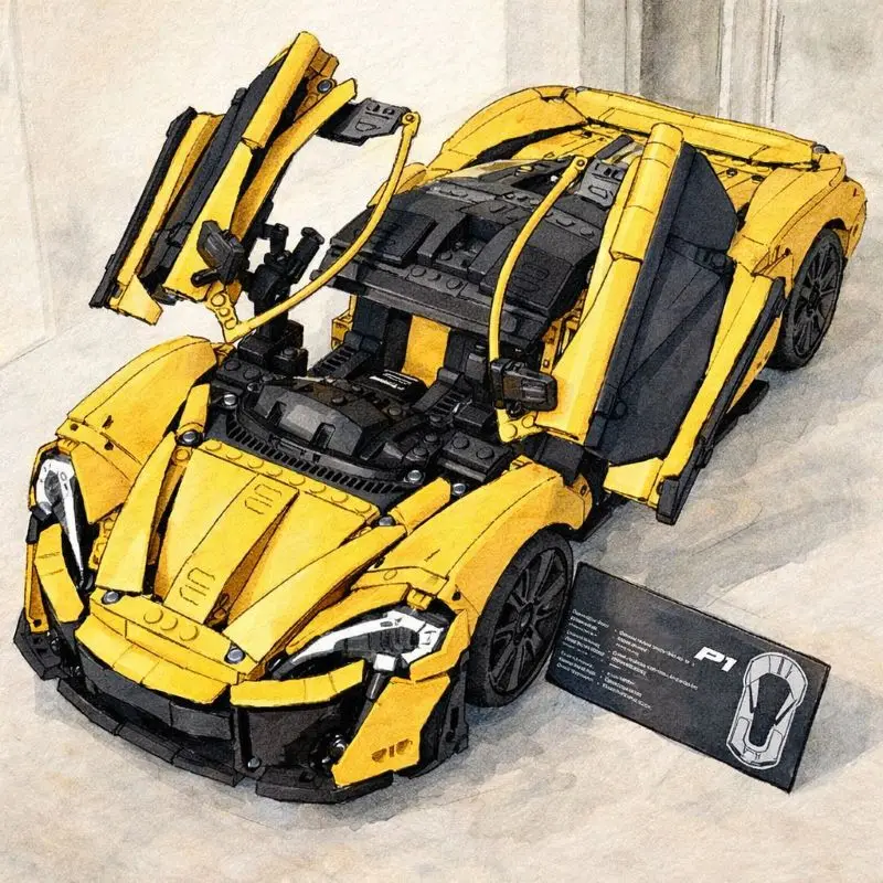 3893 ELEMENTÓW Nowy Techniczny Zestaw Klocków P1 42172 1:8 Super Samochód Wyścigowy Model do Składania Zabawki dla Dzieci Prezent na Urodziny