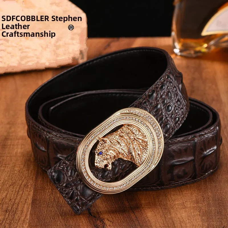 cinturon-de-cuero-genuino-steves-cobbler-con-hebilla-lisa-patron-de-piel-de-cocodrilo-cinturon-juvenil-moderno-y-versatil