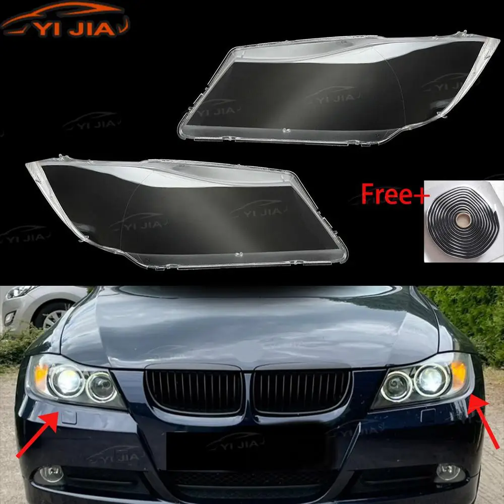 

For BMW 3 E90 E91 Sedan 2005-2012 Car Front Headlight Lens Shell Cover Lampshade Car Xenon Headlight Lens Cover