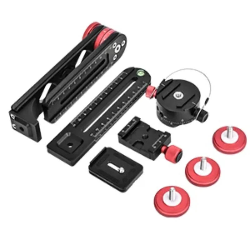 720 degree gimbal panoramic head With Extended QR Plate Nodal Slide Rail For Digital DSLR
