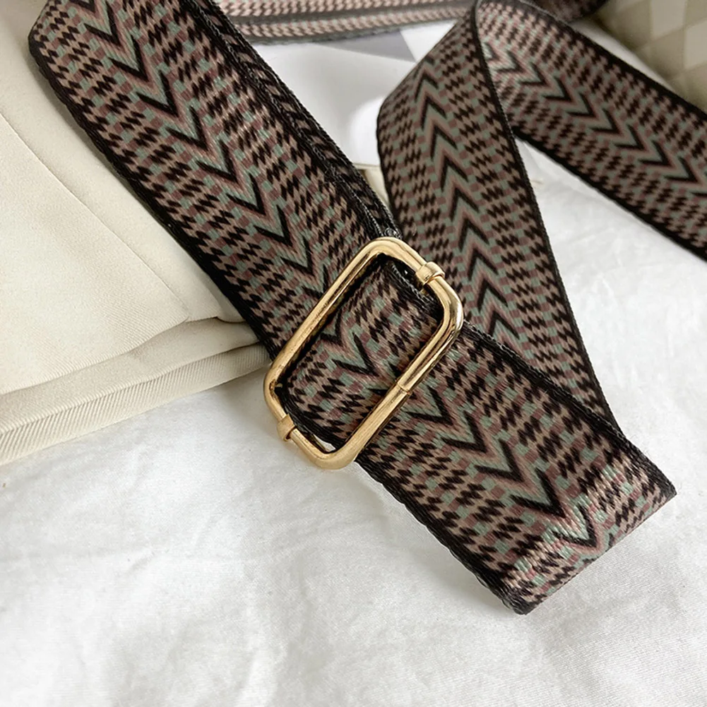 Rhombic Lattice Chest Bag Fashion Chain Women Messenger Bags Casual PU Leather Portable Simple Wide Strap for Weekend Vacation