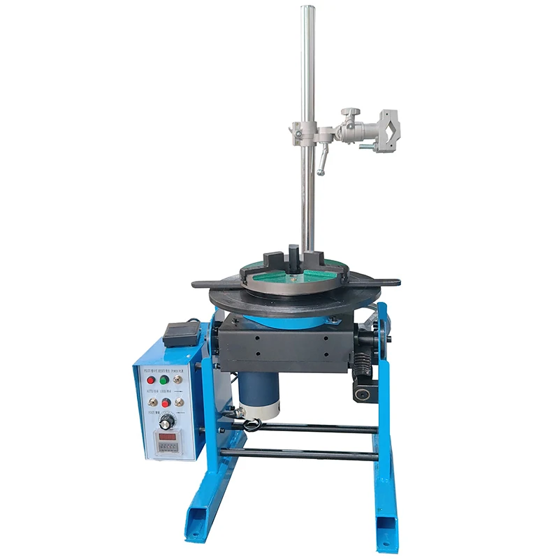 30KG Welding Positioner Turntable Welder Table Rotating HD-30 With WP200 Lathe Chuck Manual Torch Holder Center Hole 25/65MM