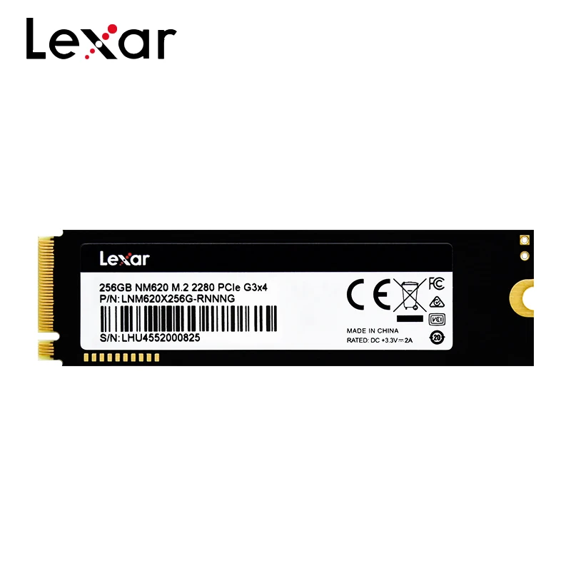 Lexar NM620 SSD 256GB 512GB 1TB 2TB Internal Solid State Disk High Speed PCle Gen3x4 NVMe M.2 2280 SSD For Laptop Desktop PC