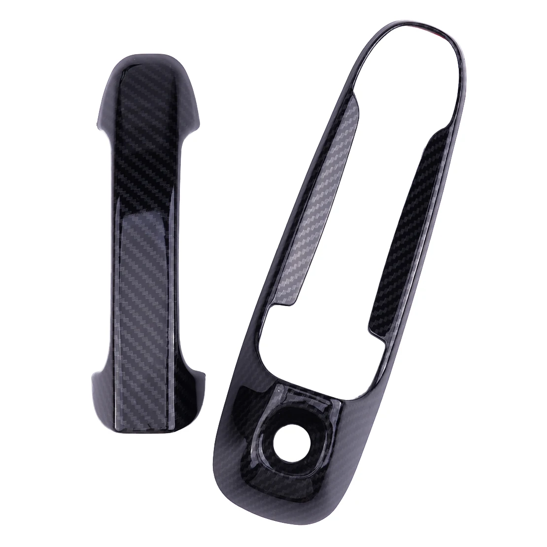 4set/8pcs Carbon Fiber Texture Door Handle Cover fit for Jeep Grand Cherokee WJ 1999-2004 More Vehicle w/o Smart KH & PSG KH