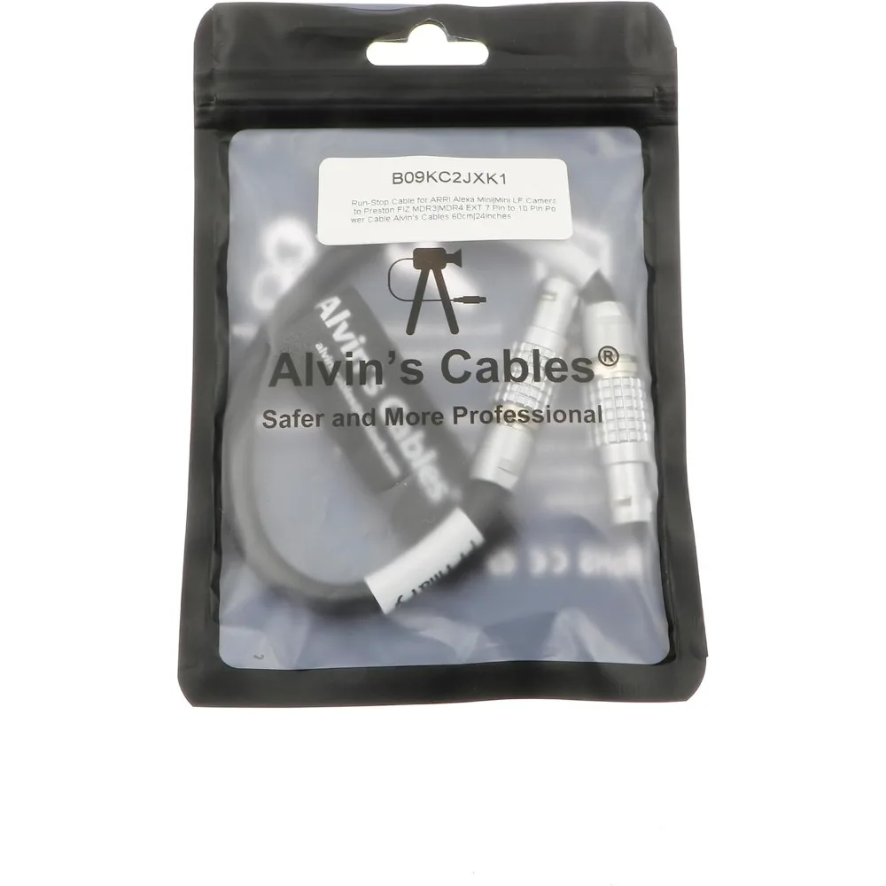 Run-Stop Cable for ARRI Alexa Mini|Mini LF Camera to Preston FIZ MDR3|MDR4 EXT 7 Pin to 10 Pin Power Cable Alvin’s Cables