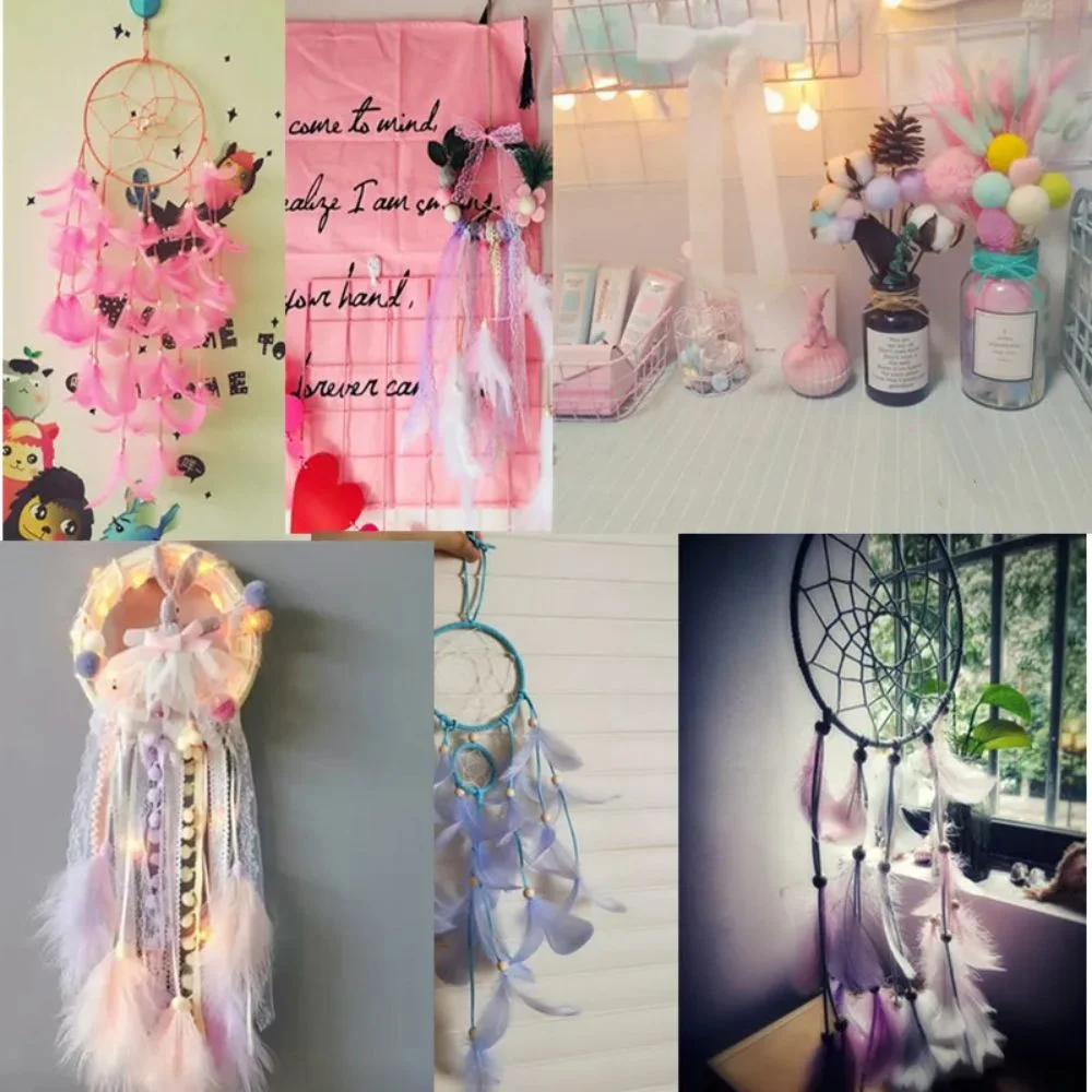 100pcs 7-12cm Goose Feathers Natural Small Swan Feather Plume Colorful Floating Dream Catcher Feathers