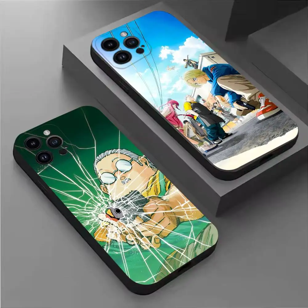 

S-Sakamoto Days Anime Phone Case For iPhone 17,16,15,14,13,12,11 Plus,Pro Max,XS,X,XR,SE,Mini,8,7,Soft Silicone Black Cover