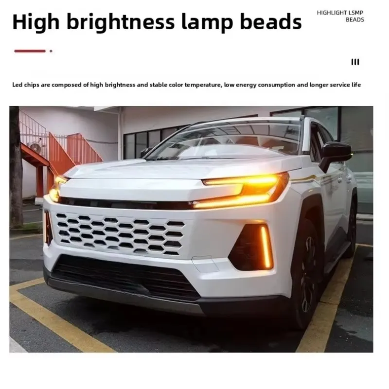 Reliable-Front Bumper Turn Signal Fog Lamp Accessories LED Daytime Running Lights For Toyota RAV4 2026