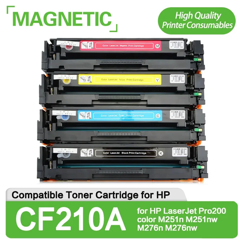 CF210A CF211A CF212A CF213A CE320A Compatible Toner Cartridge For HP LaserJet Pro 200 COLOR M251n M251nw M276n M276nw printer