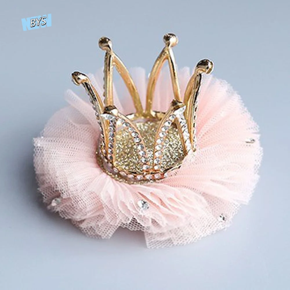 

Fashion Lovable Fairy Gauze Alloy Tiara Headdress Crown Hair Accessory Hair Clip Headwear Girl Hairpin
