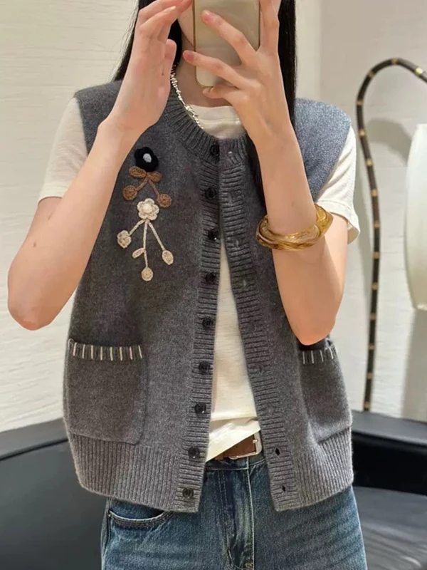 Pull ample en laine Pure 00 pour femme, tricoté à la main, rond, Ne Svel, coussin d'épaule, superposition, hiver