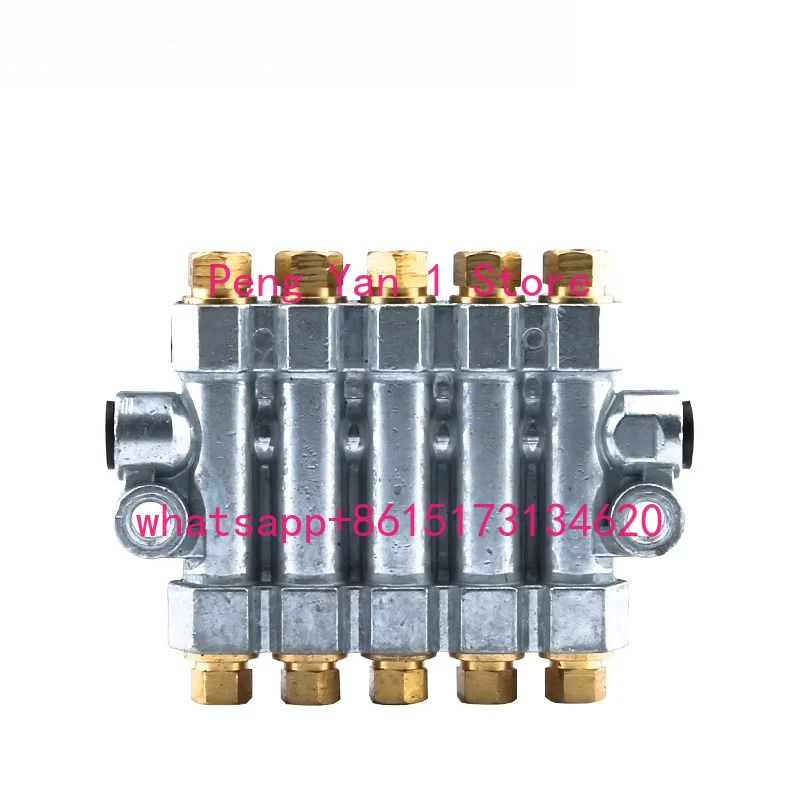 3PCS Volumetric Oil Circuit Distributor Machine Tool Distribution Valve 2/1/5 Position Distribution Oil Pump Fittings