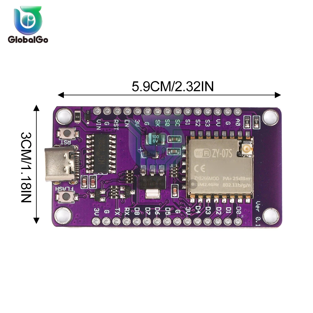 Nodemcu Lua ESP8266 لوحة تطوير لاسلكية تسلسلية WiFi 340 وحدة chux/07S