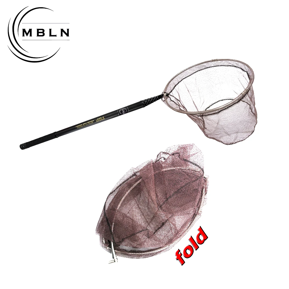 MBLN Carbon-Landungsnetz, einstellbar bis zu 320 cm, zusammenklappbar auf weniger als 60 cm, ultraleicht, robuste Carbonkonstruktion mit 40 cm Ring, tragbar – Detail 7