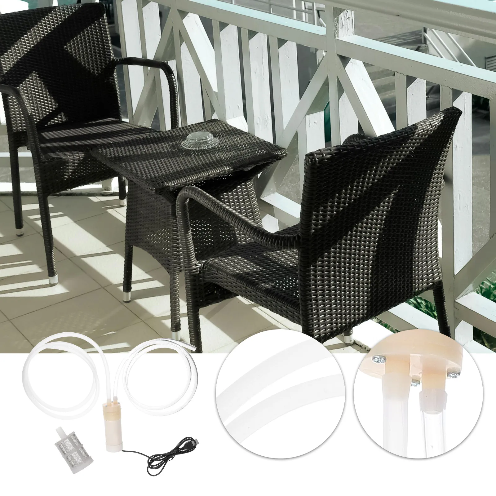 

Портативный поддон для бассейна, дренажный аквариум, уличный дренажный мини-насос для поддона для балкона, террасы, сада, бассейна, пруда для рыбы, воды