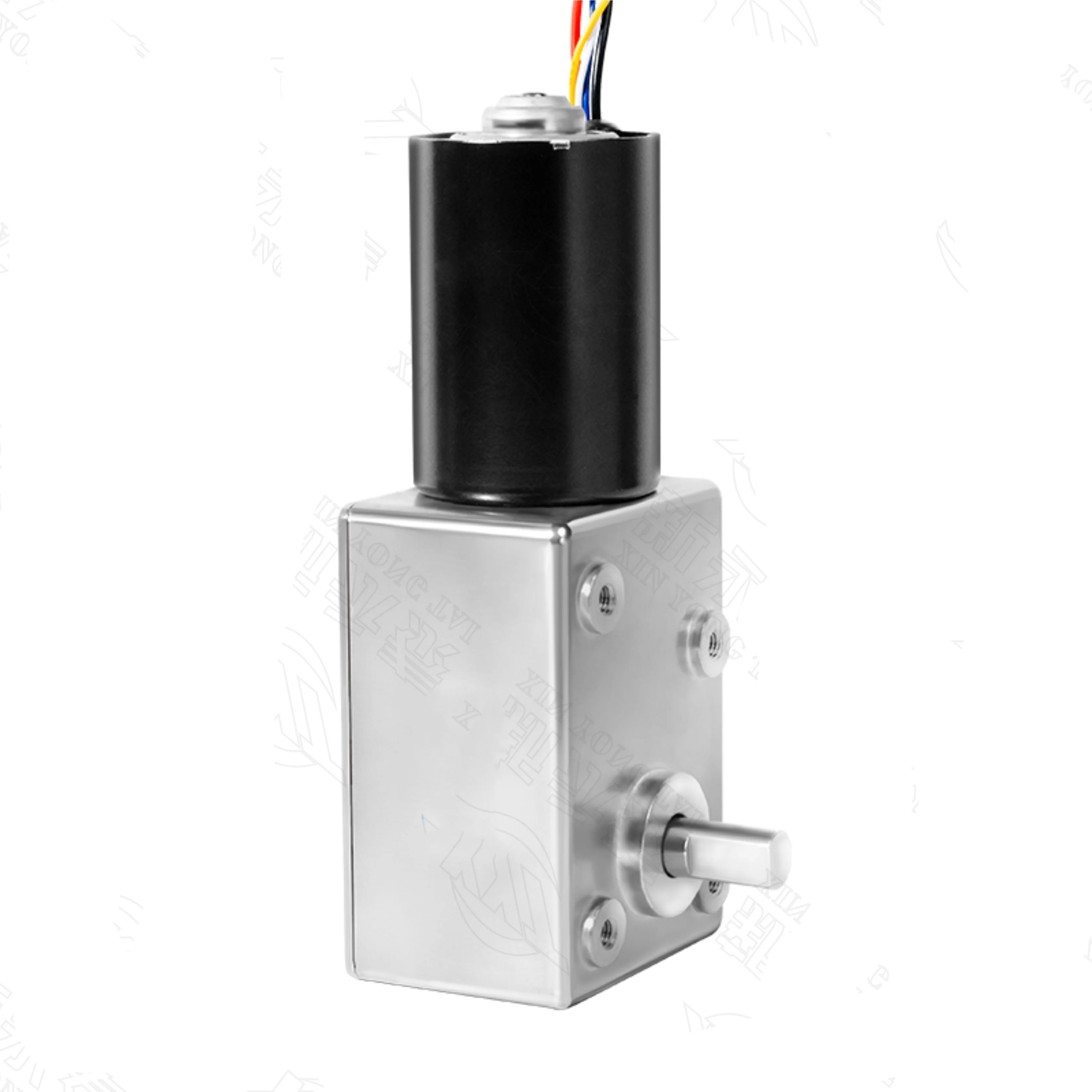 5882-4260 DC brushless reduction motor with worm gear and vortex rod self-locking 12V 24V metal teeth low-speed motor