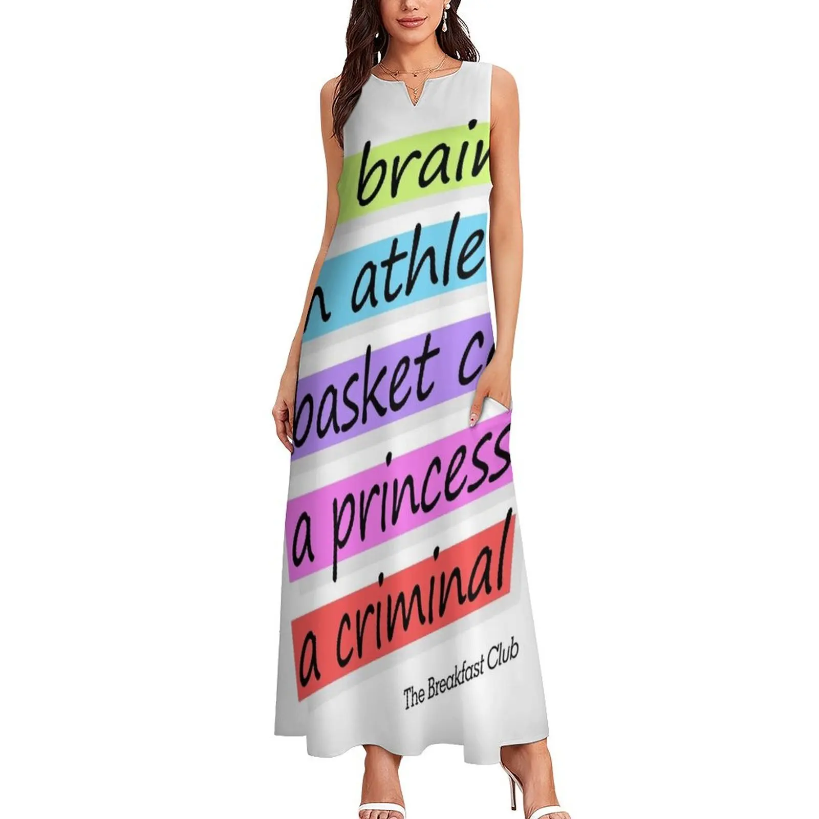 The Breakfast Club Squad Long Dress women's fashion dresses purple dress Dress